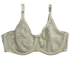 Wacoal Retro Chic Full Figure Underwire Bra 855186 Size 42D Lace Minimalist